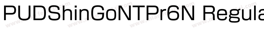 PUDShinGoNTPr6N Regular字体转换